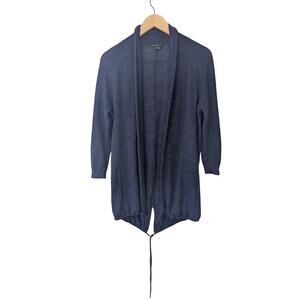 Theory Liliane Kaleidoscope Alpaca Wool Blend Open Front Tie Cardigan